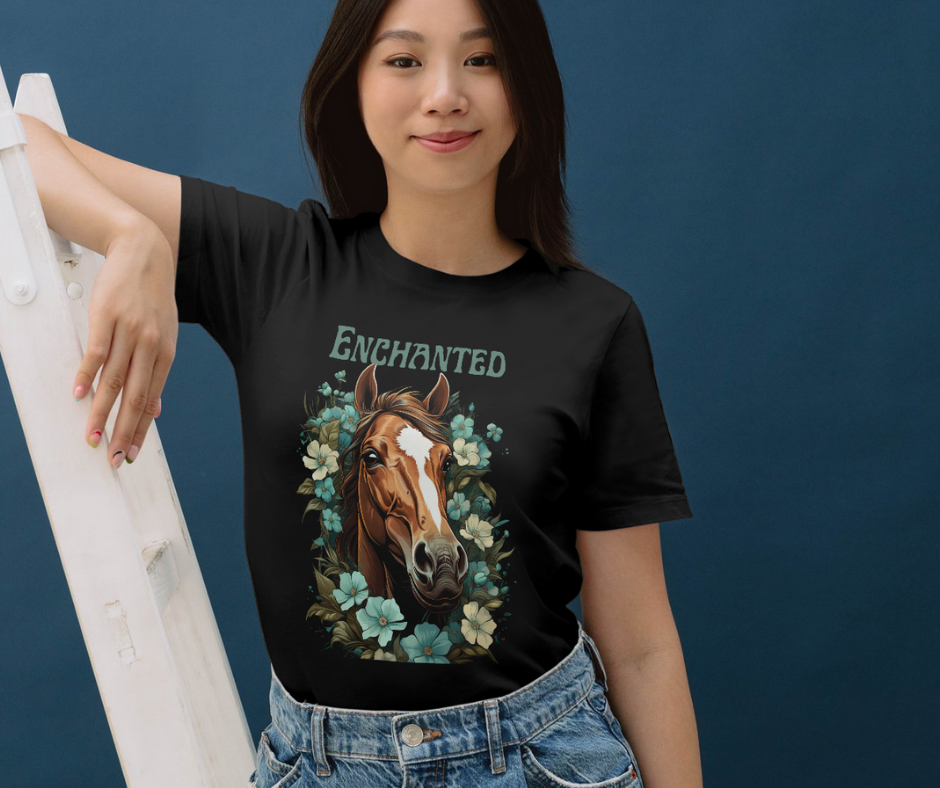 Enchanted horse lover t-shirt