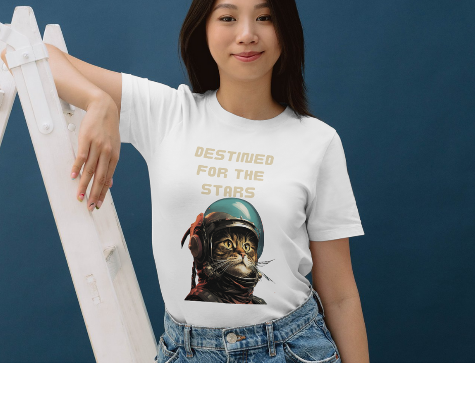 Destined for the stars cat lover T-shirt