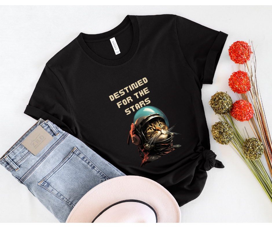 Destined for the stars cat lover T-shirt