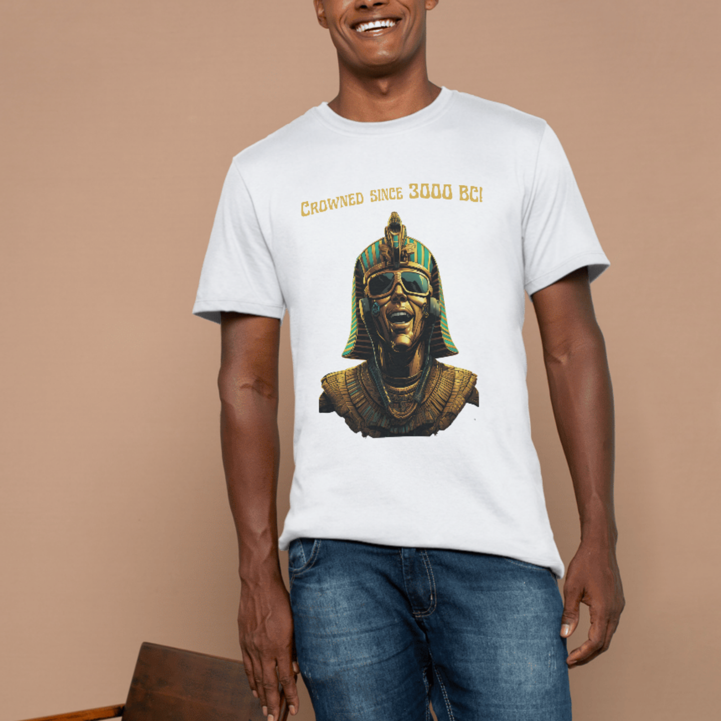 Crowned Egyptian pharaoh T-shirt