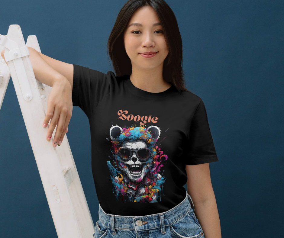 Boogie colorful polar bear t-shirt