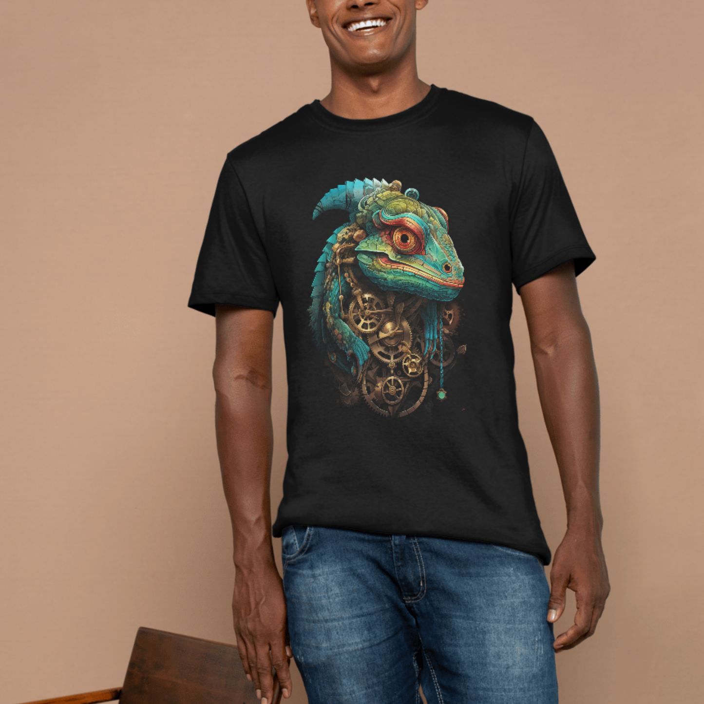 Chameleon clockwork T-shirt
