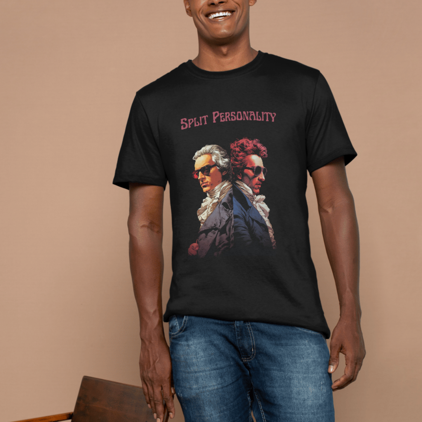 Split personality Retro T-shirt
