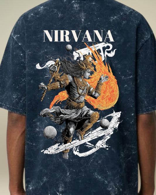 Nirvana- The Journey to Enlightenment - Acid Wash T-shirt for Men