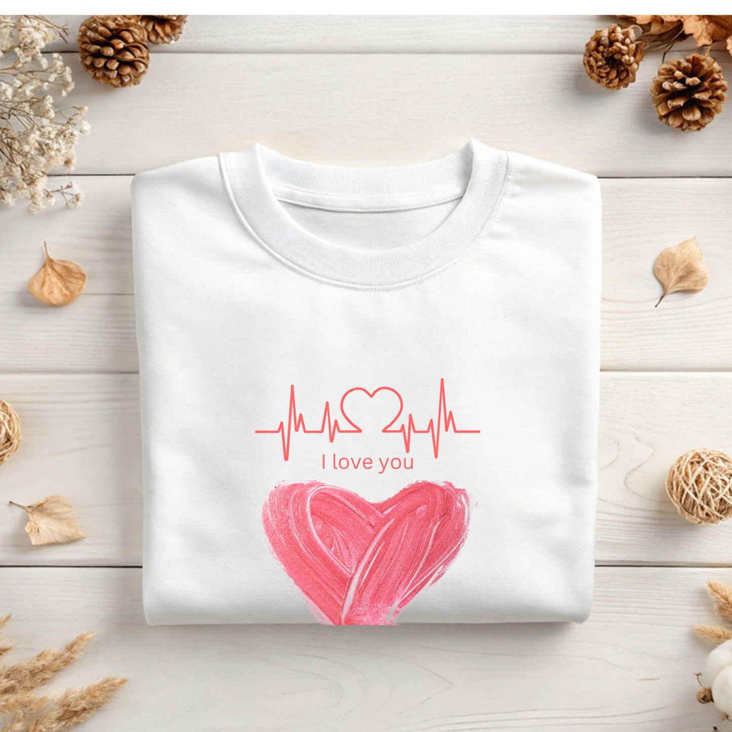 Valentine's heart White Sweatshirt