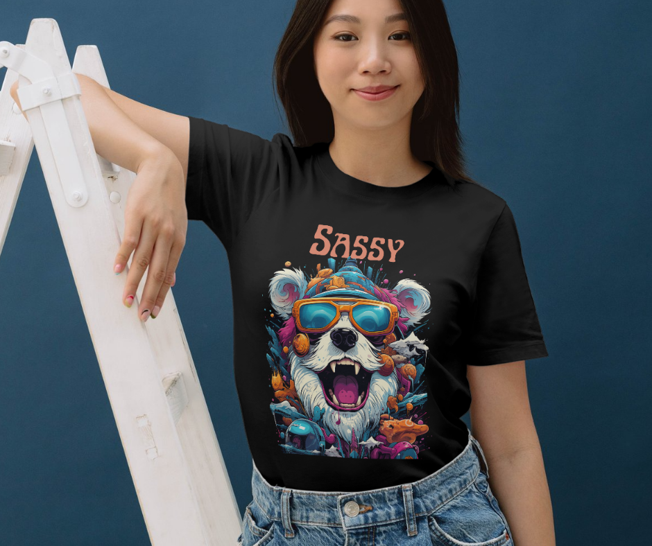 Sassy polar bear t-shirt