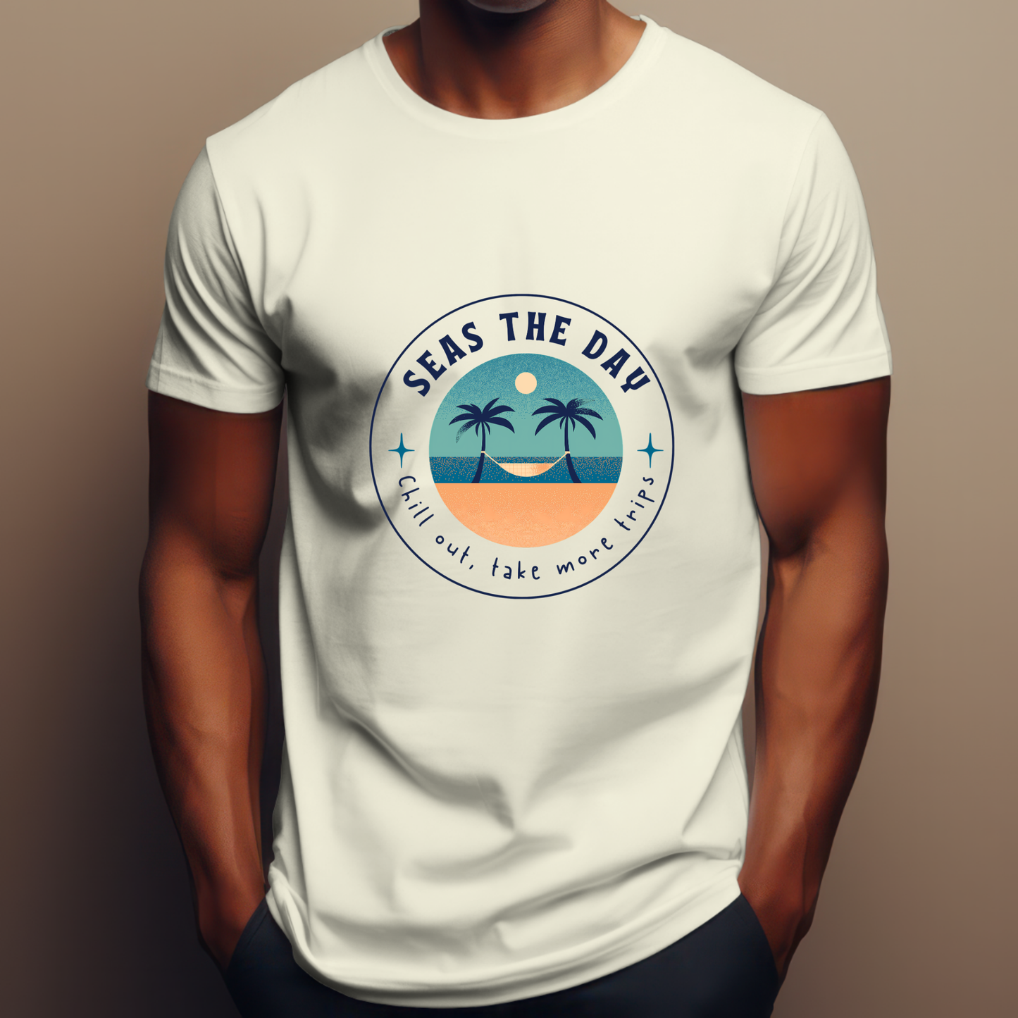 Seas The Day Tropical Travel T-Shirt