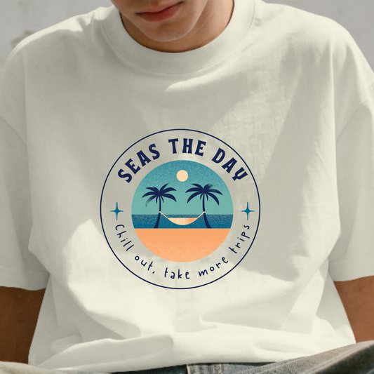 Seas The Day Tropical Travel T-Shirt