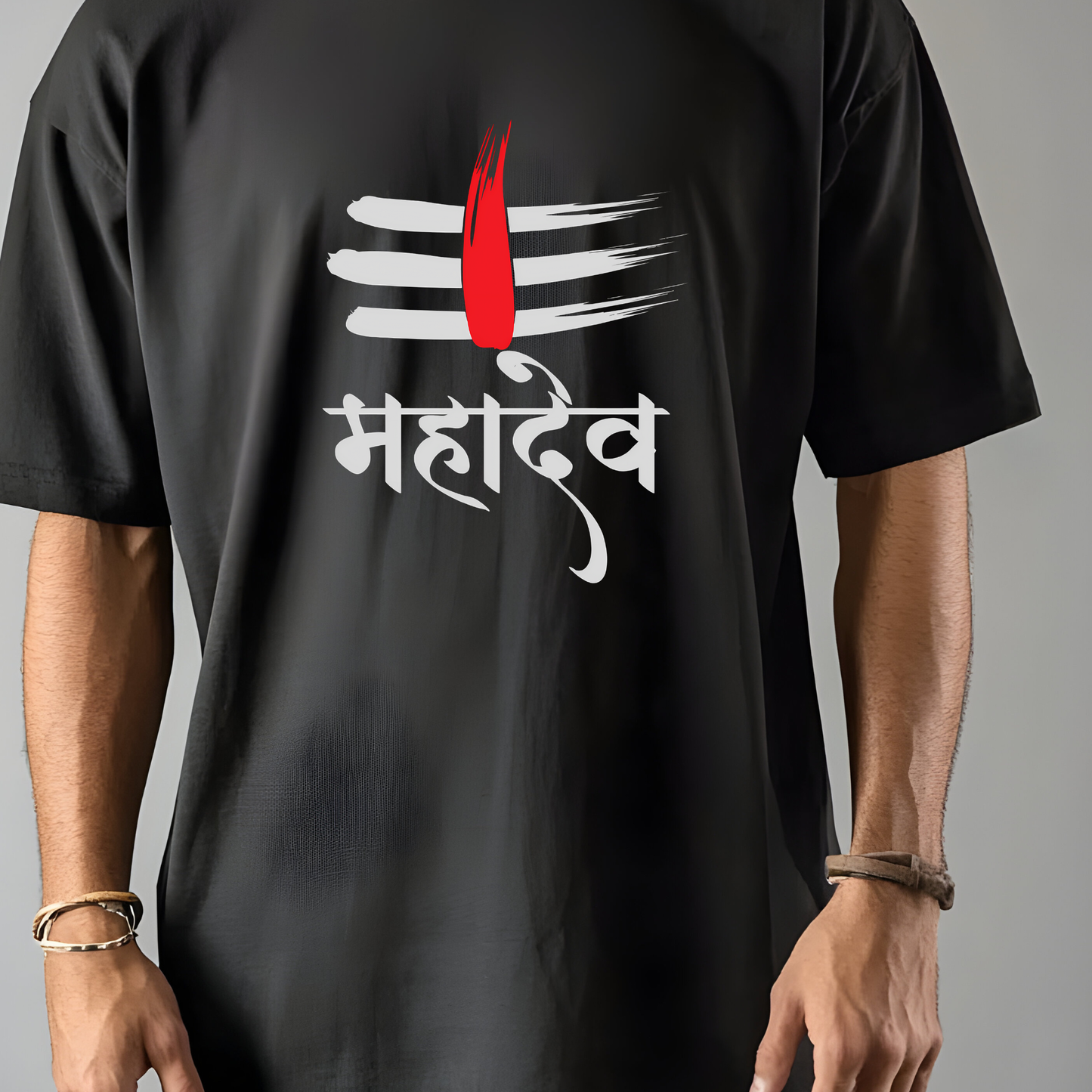 Mahadev T-shirt - Sacred Mahadev black T-shirt for Men
