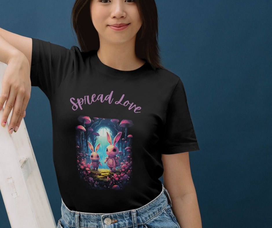 Spread Love bunny T-shirt