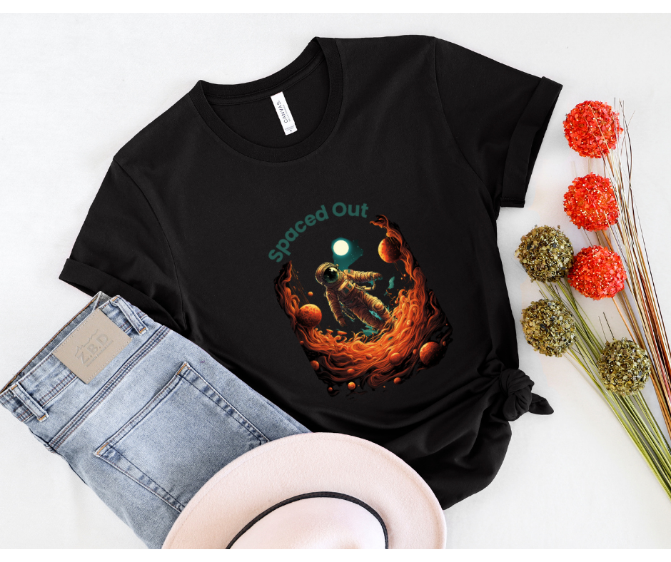 Spaced out astronaut t-shirt