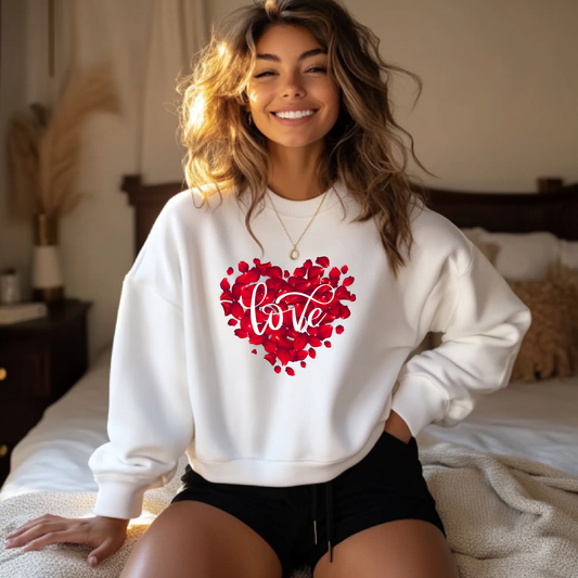 Rose Petals Love Sweatshirt