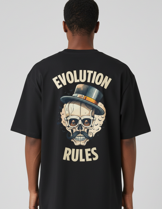Evolution Rules Gothic Oversized T-shirt