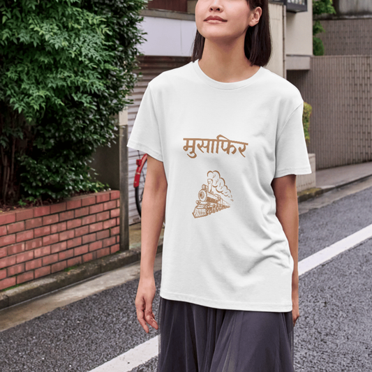 Musafir train travel t-shirt for Woman