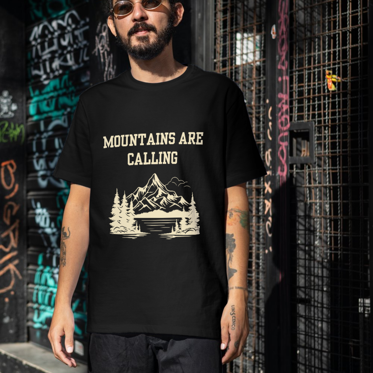 Mountains are calling, Men' travel T-shirt