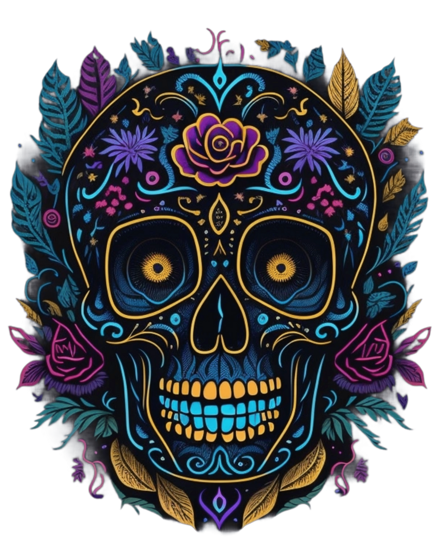 Classic Gothic Vibes - Gothic T-Shirt – Dark Romantic Floral Skull Tee – Alternative Grunge Fashion