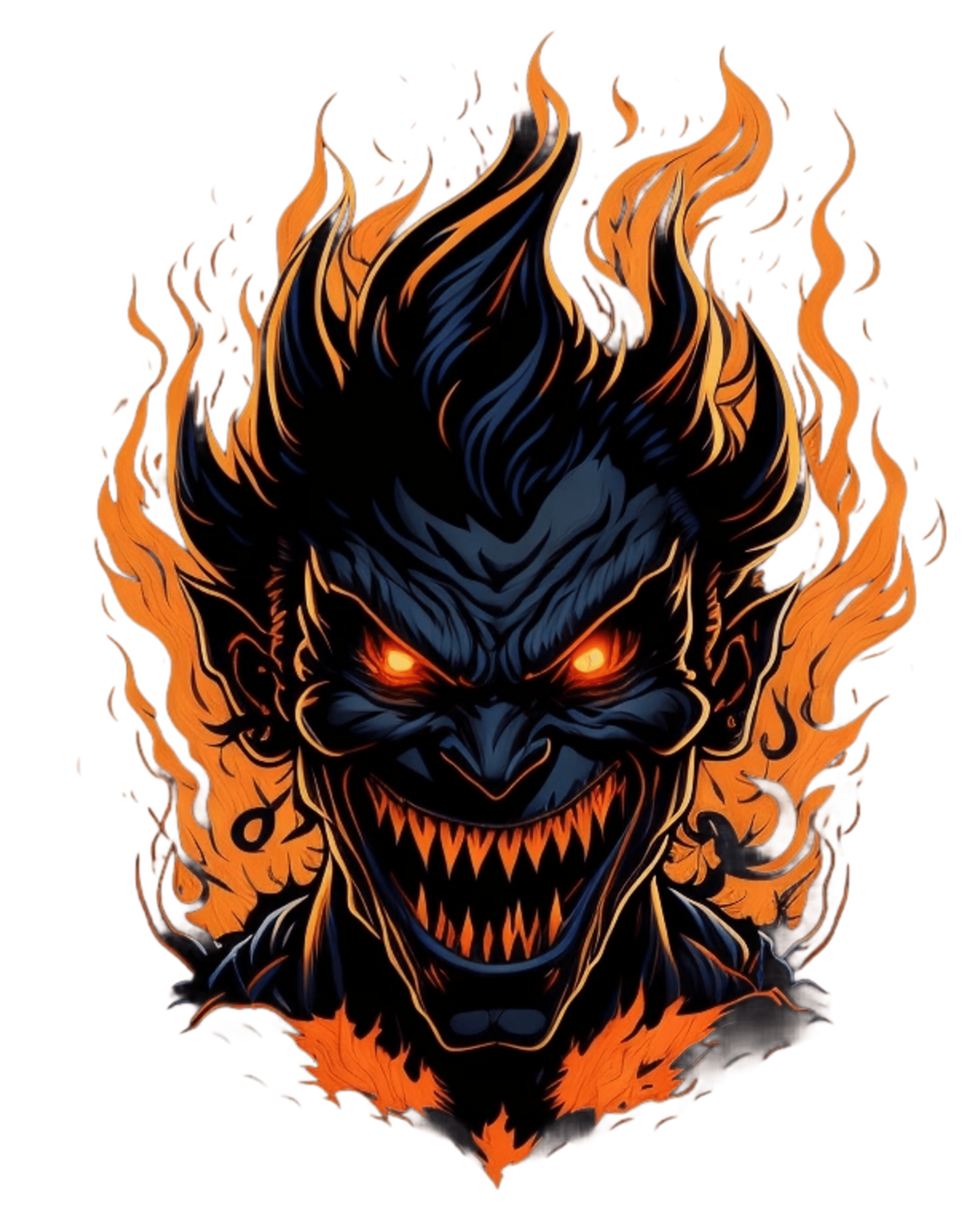 Iron Soul Inferno -Men's Oversized T-shirt for bike lover and rebels