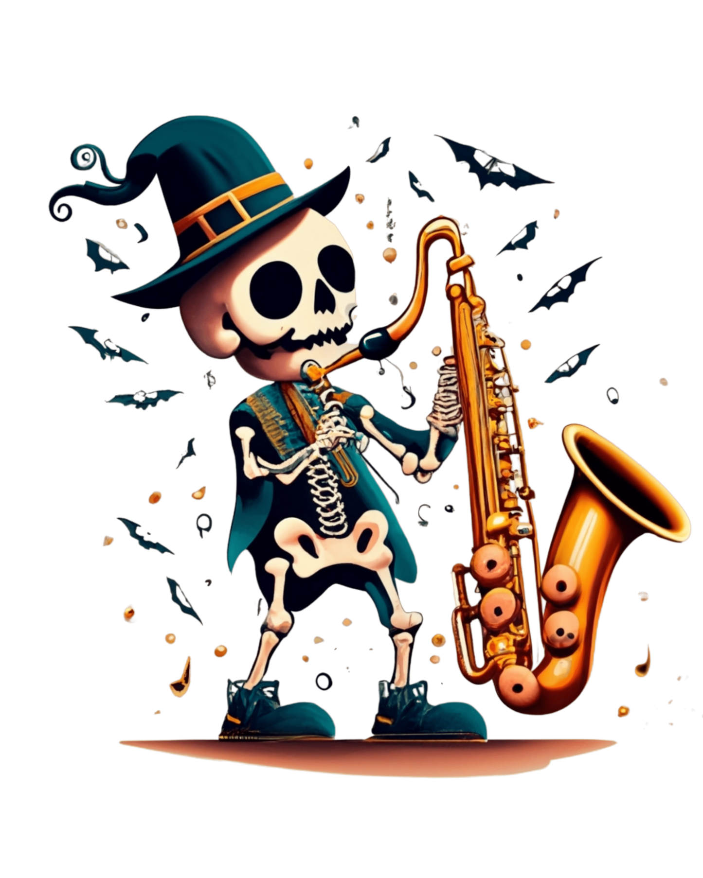 This Gig’s Deadly - Funny Skeleton T-Shirt | Music Lover Halloween Tee | Quirky Rock and Roll Shirt