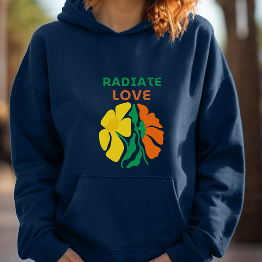 Radiate love floral Unisex Hoodie
