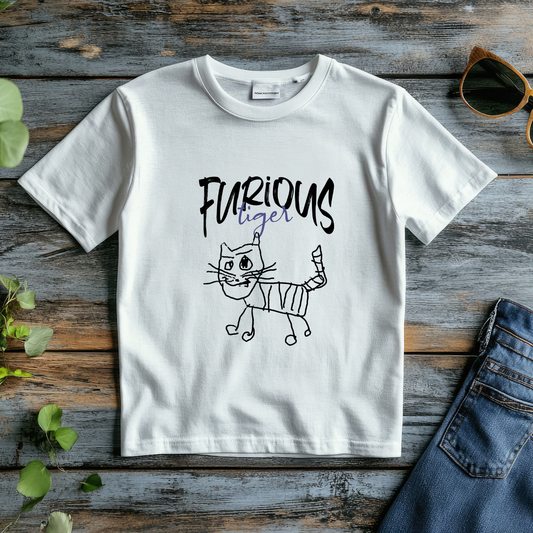 Furious Tiger - Cotton T-shirt for Men