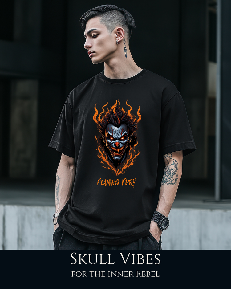 Skull Vibes -For the Rebel - Gothic Grunge T-shirts for Men