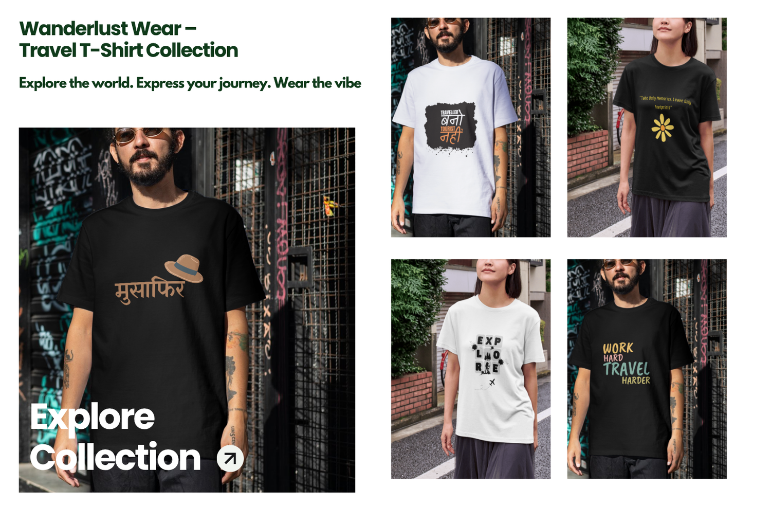Wanderlust Wear – Travel T-Shirt Collection