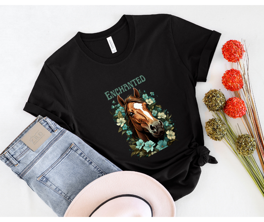 Enchanted horse lover t-shirt