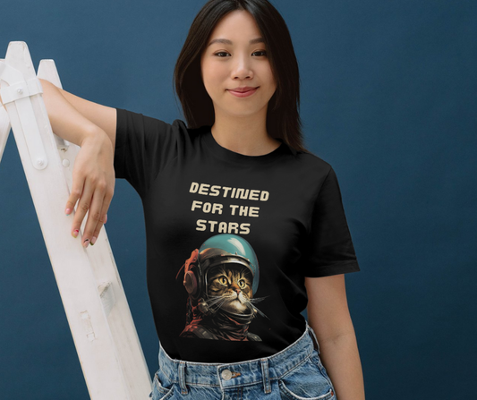 Destined for the stars cat lover T-shirt