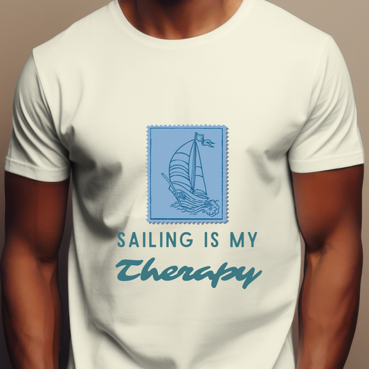 Sailing postage stamp travel T-Shirt for Sailing Lovers
