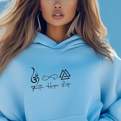 Faith, Hope, Life Unisex Hoodie