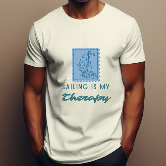 Sailing postage stamp travel T-Shirt for Sailing Lovers