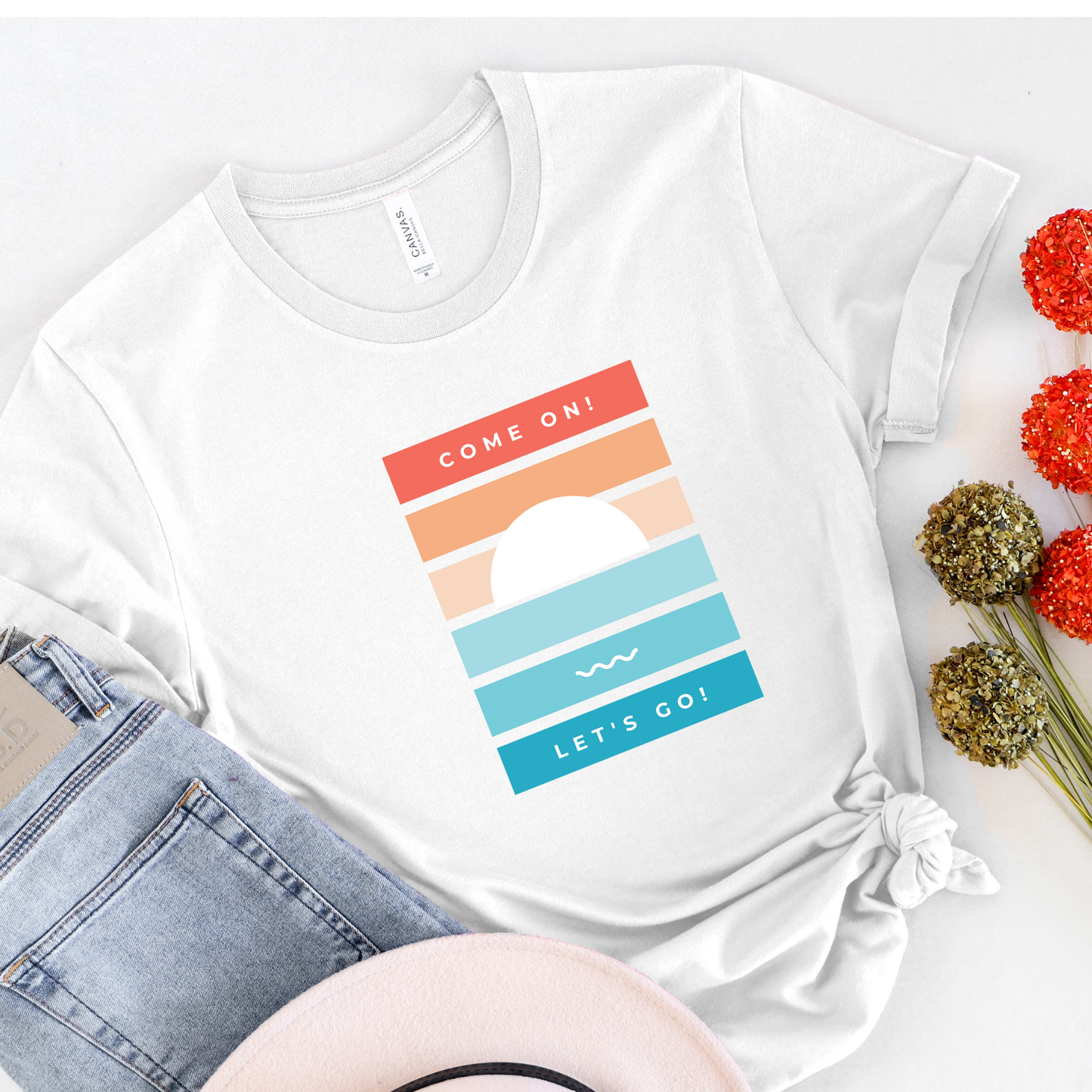 Colorful print Travel T-shirt for Woman