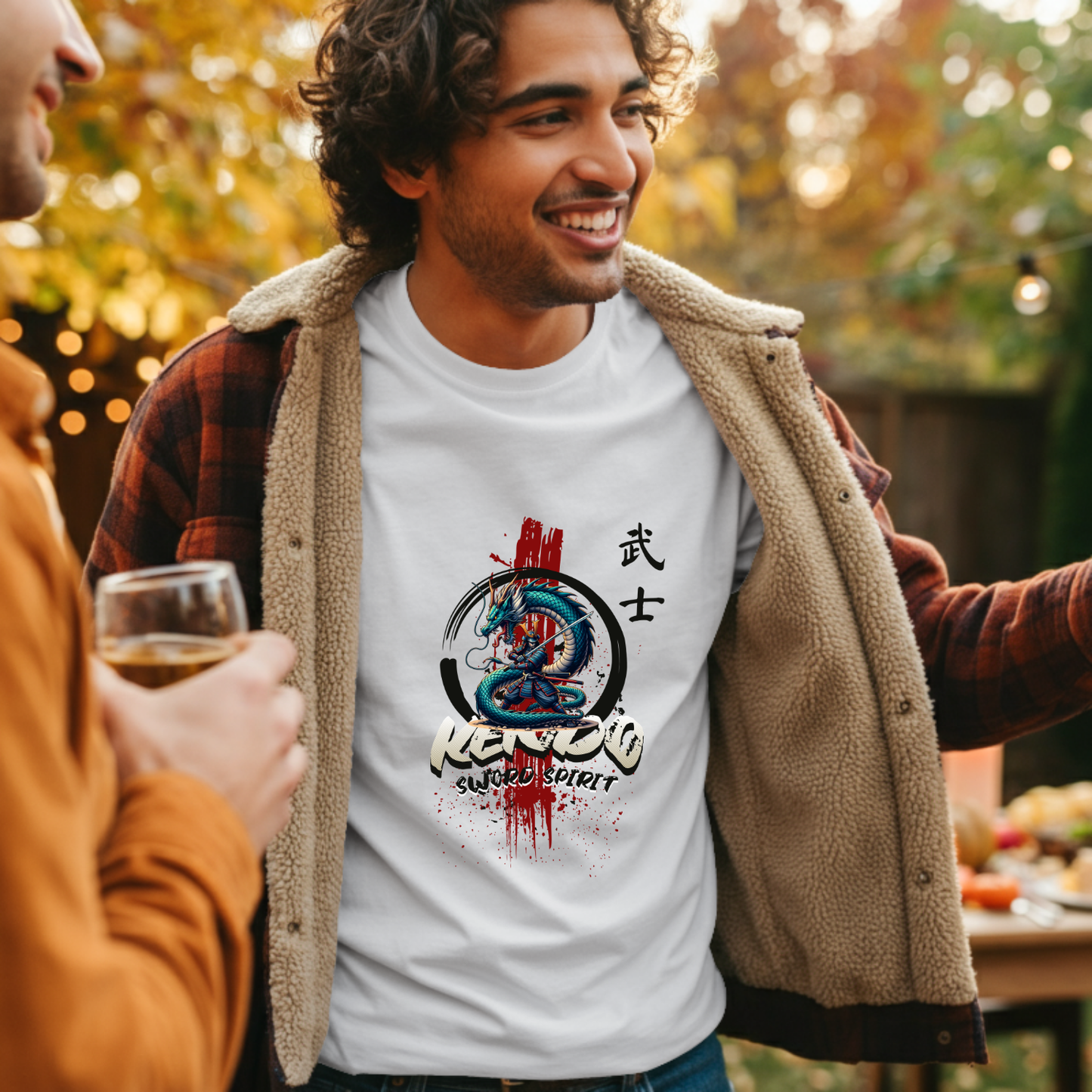 Samurai Sword - Pure Cotton White T-Shirt
