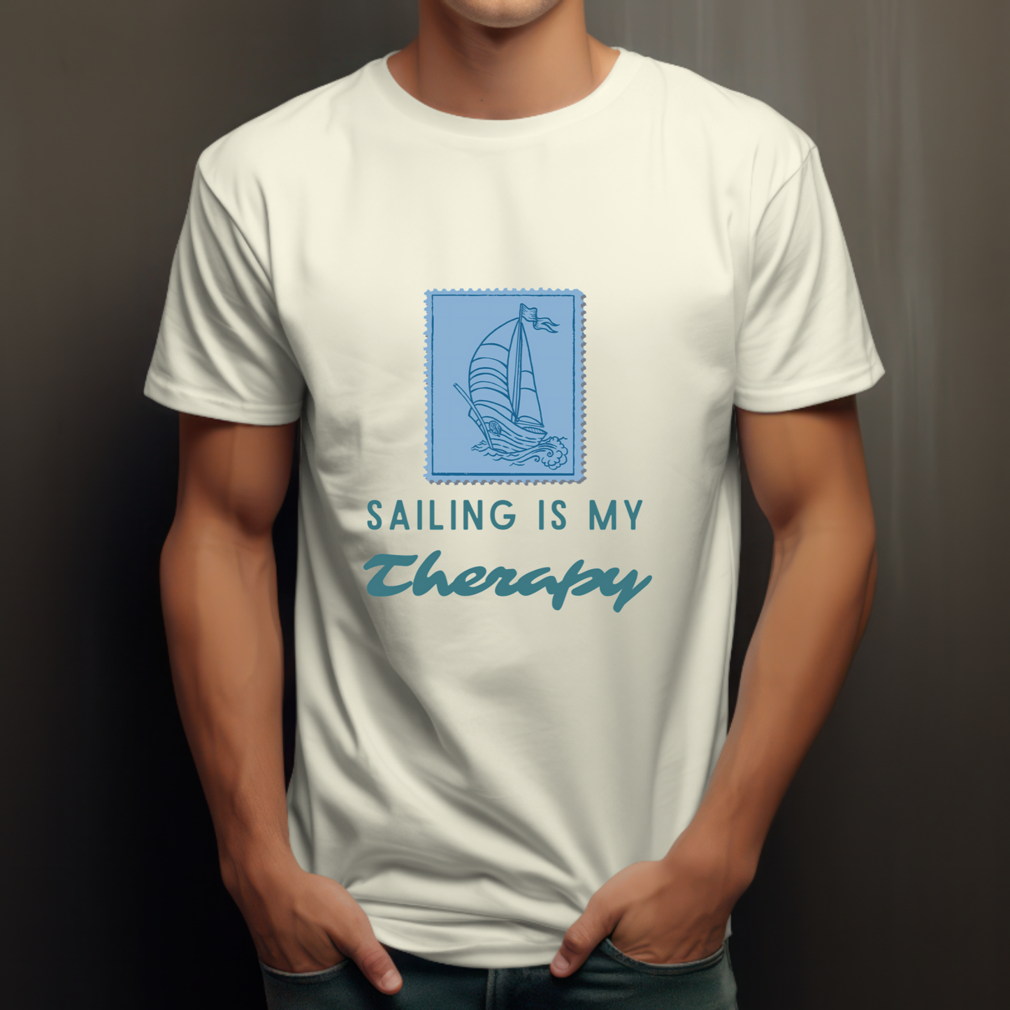 Sailing postage stamp travel T-Shirt for Sailing Lovers