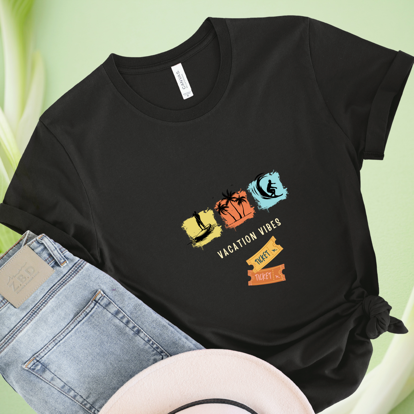 Vacation vibes, activity travel t-shirt for Woman