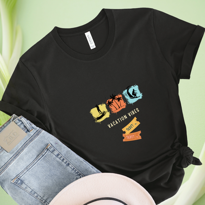 Vacation vibes, activity travel t-shirt for Woman