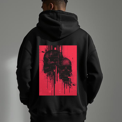 Skull Art Zip Hoodie