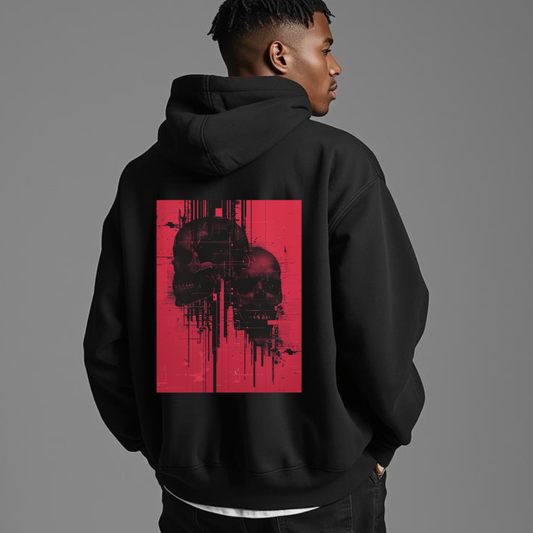 Skull Art Zip Hoodie