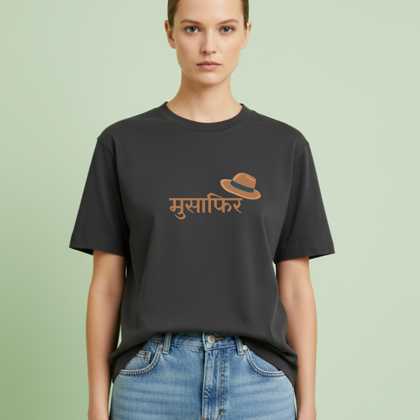 Musafir with hat Travel T-shirt for Woman