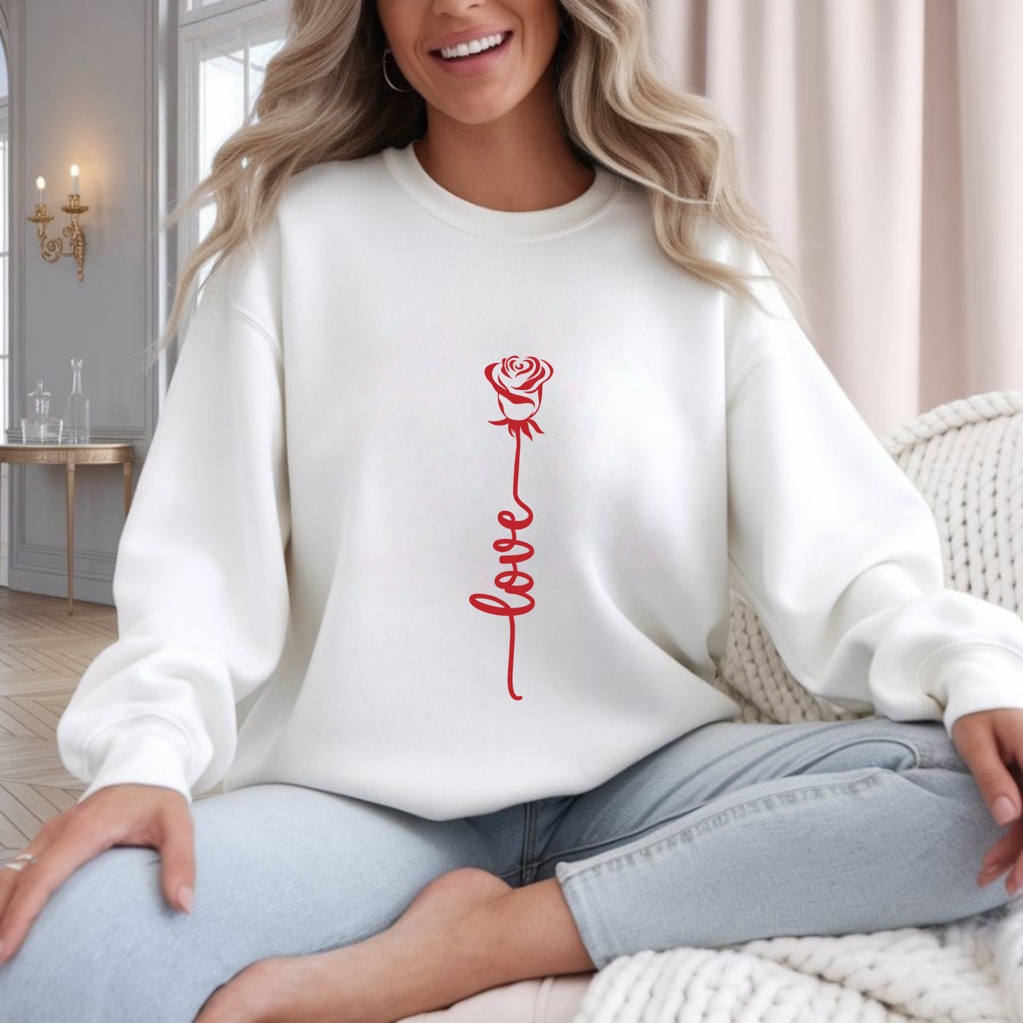 Rose with love Sweatshirt