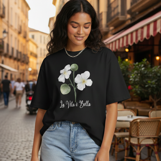 Life is Beautiful Floral T-shirt