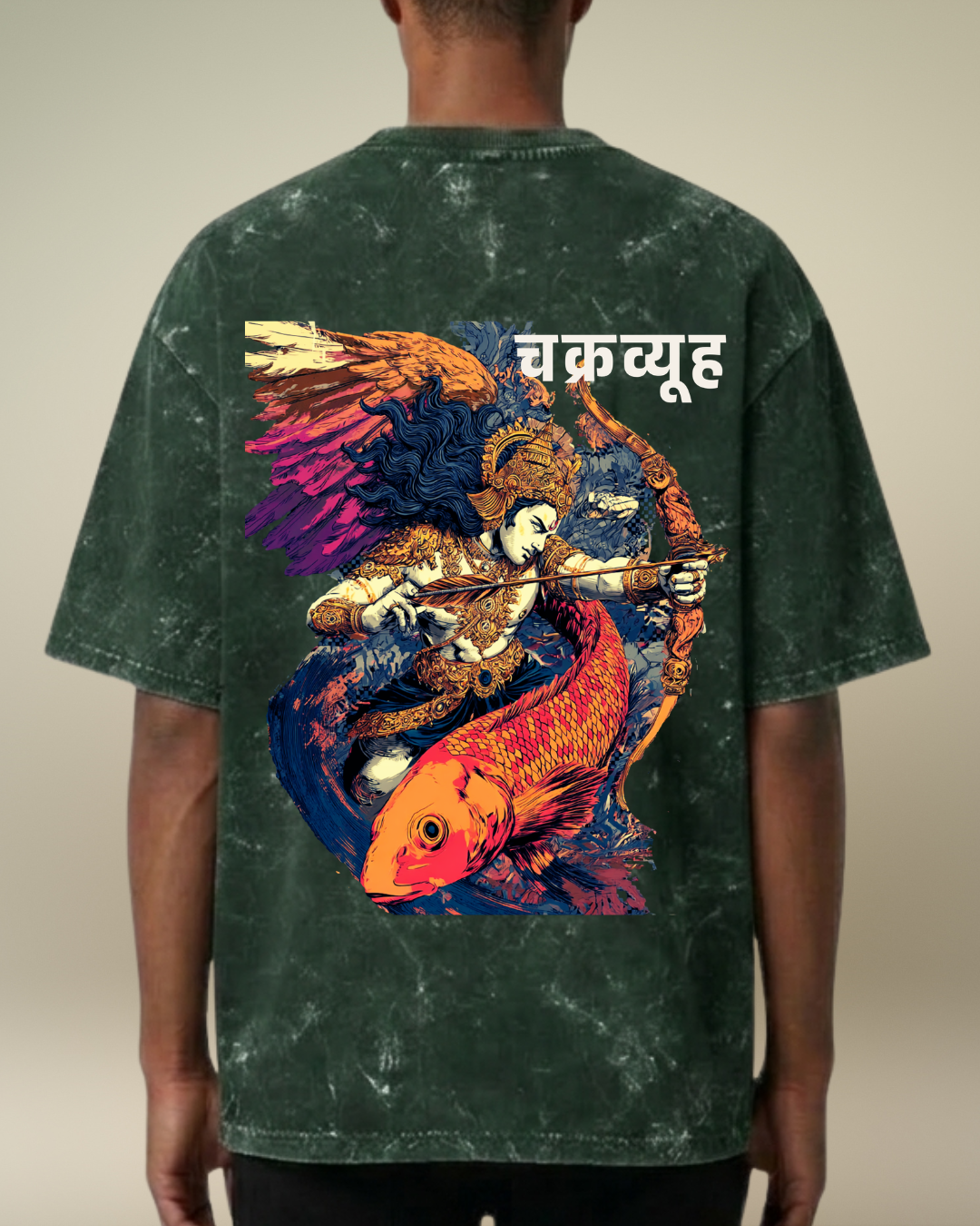 Chakravyuh- the viscous cycle - Acid Wash Tee