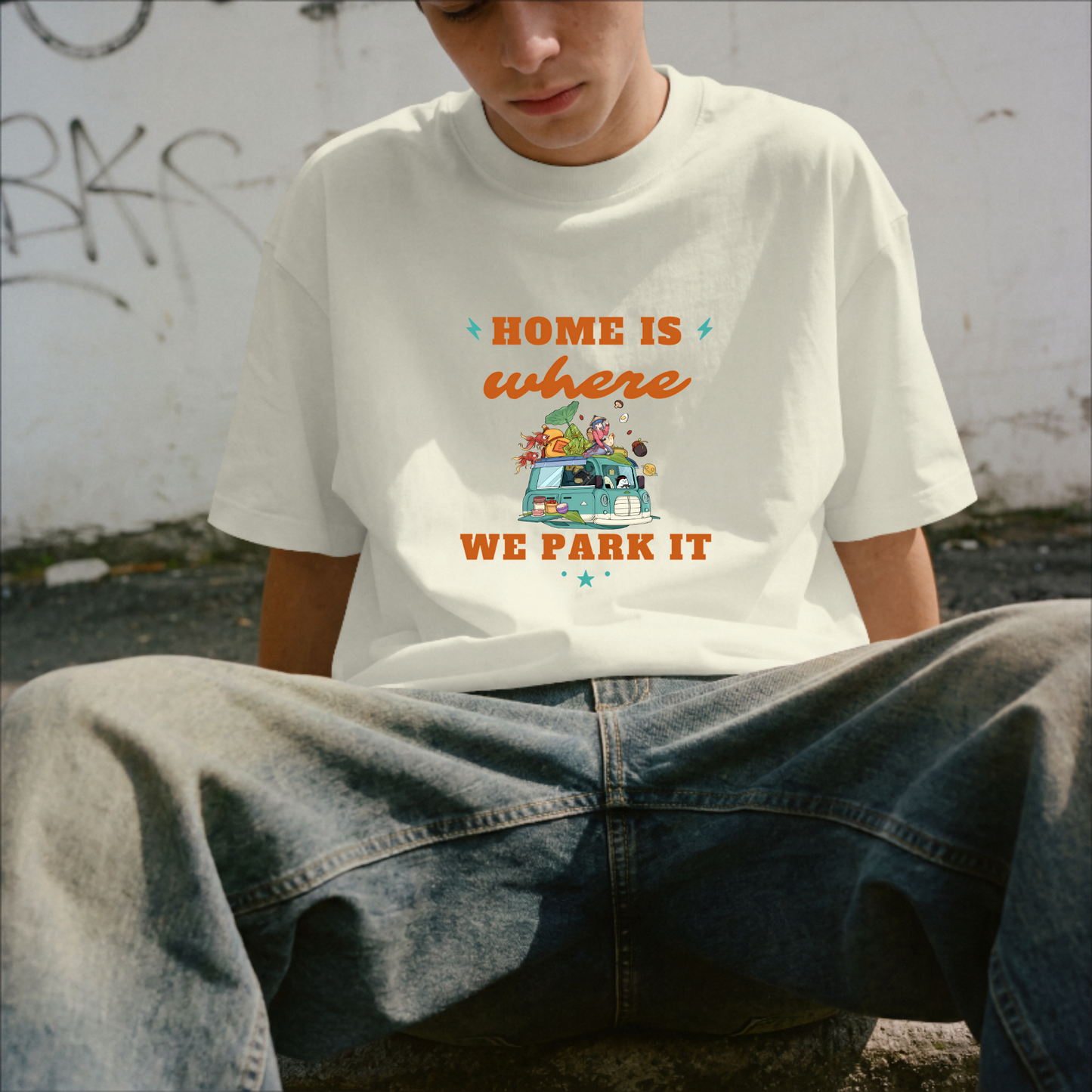 Home is where we park it Travel T-shirt for campers