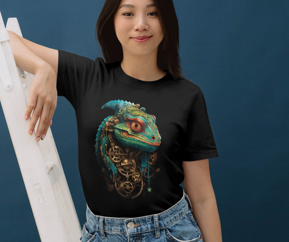 Chameleon clockwork T-shirt