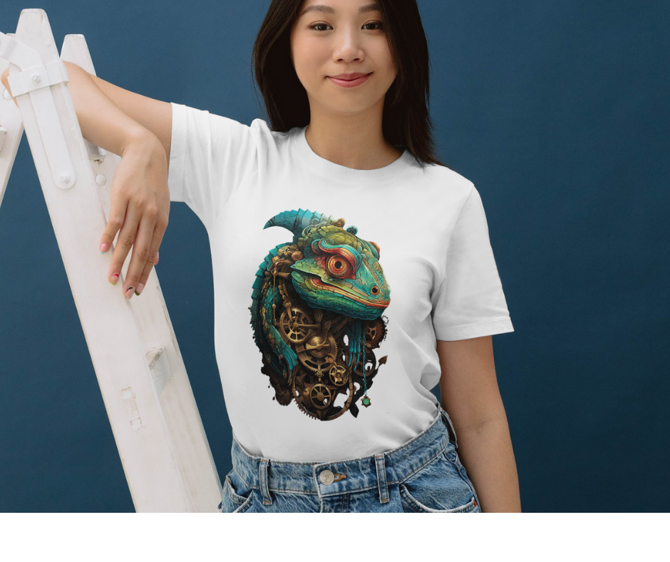 Chameleon clockwork T-shirt