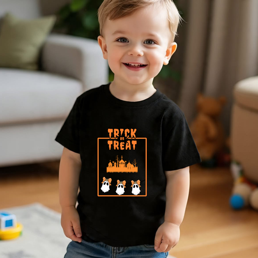 Trick or treat Halloween Boy's Crew Neck T-Shirt
