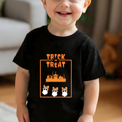 Trick or treat Halloween Boy's Crew Neck T-Shirt