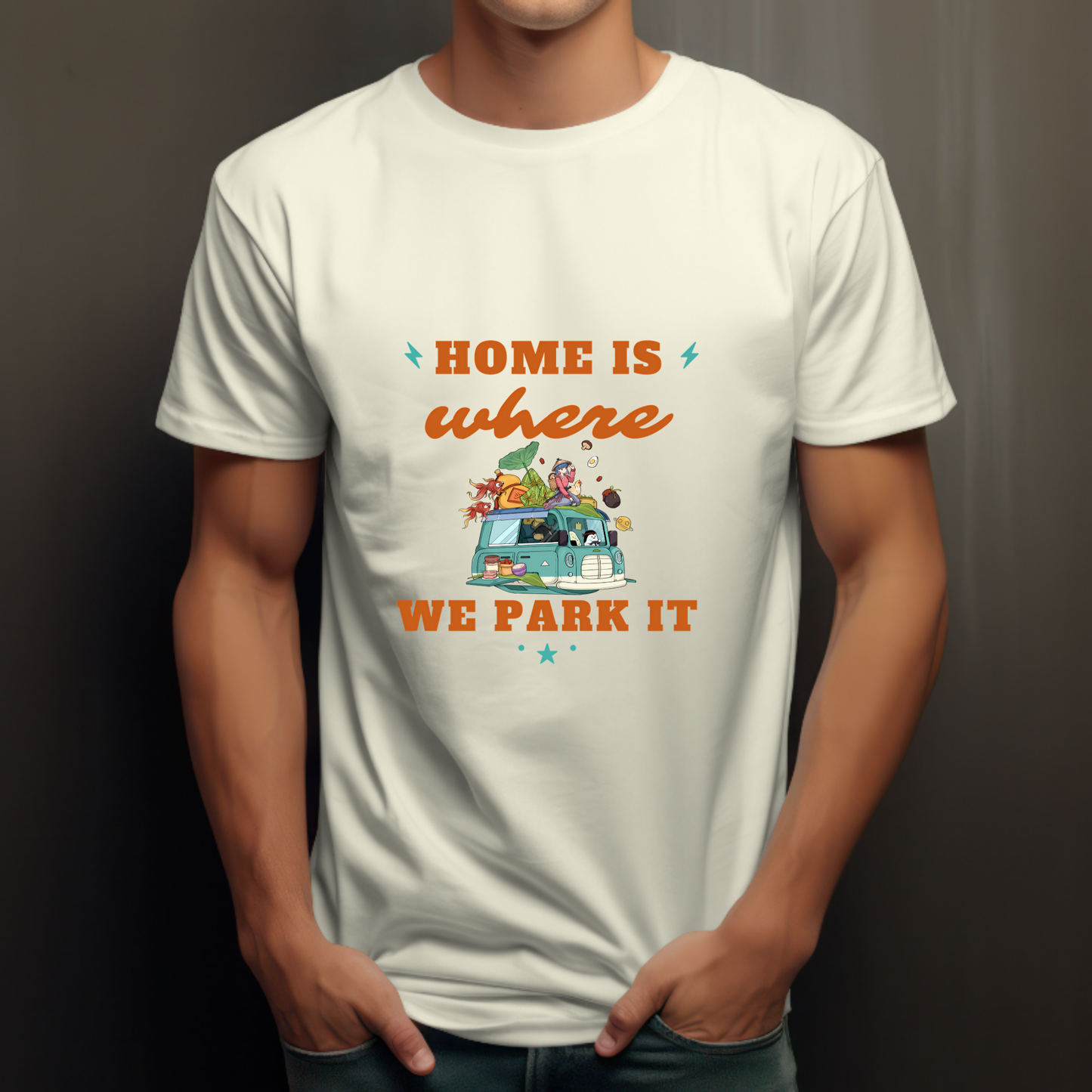 Home is where we park it Travel T-shirt for campers