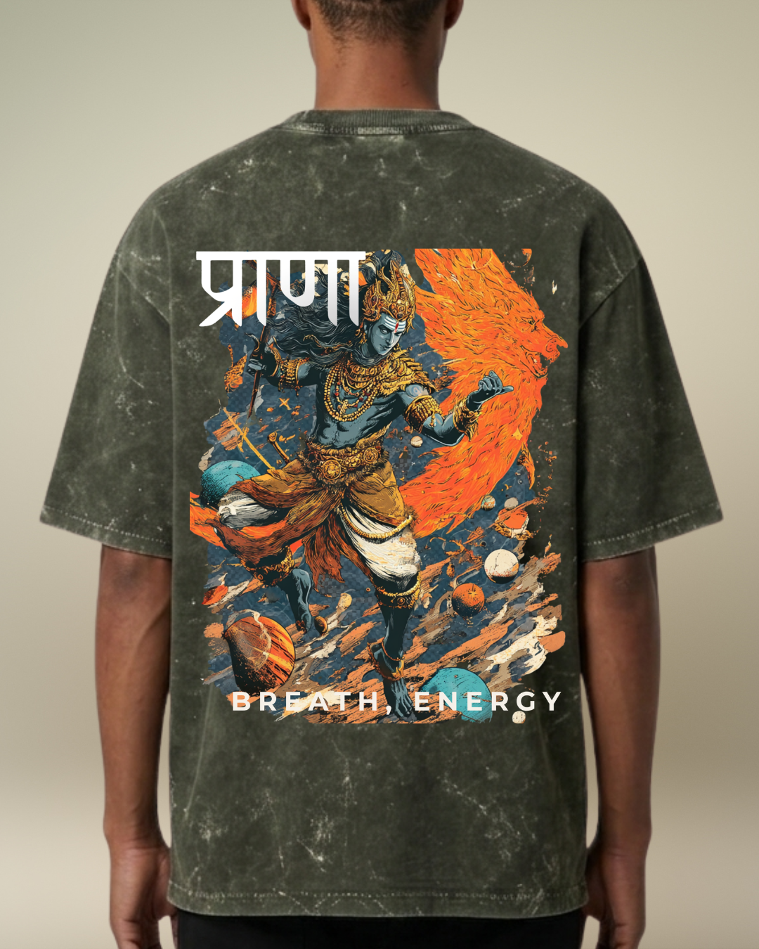 Prana- The Breathe - Acid Wash T-shirt for Men