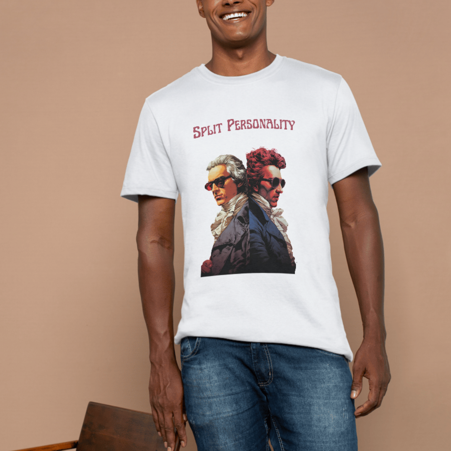 Split personality Retro T-shirt
